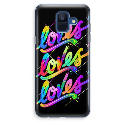 Loves: Samsung Galaxy A6 (2018) Transparant Hoesje