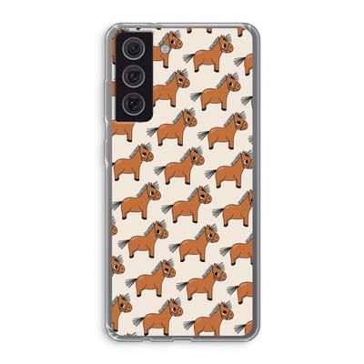 Pony: Samsung Galaxy S21 FE Transparant Hoesje