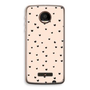 Kleine kattenkopjes: Motorola Moto Z Force Transparant Hoesje