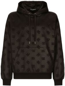 Dolce & Gabbana hoodie à logo embossé - Noir