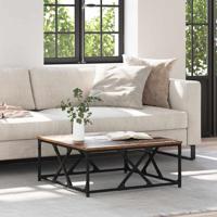 Salontafel Oud hout 70 x 70 x 30 cm Bewerkt hout Salontafel Oud hout 70 x 70 x 30 cm Bewerkt hout