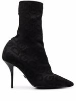 Dolce & Gabbana bottines à motif monogrammé - Noir