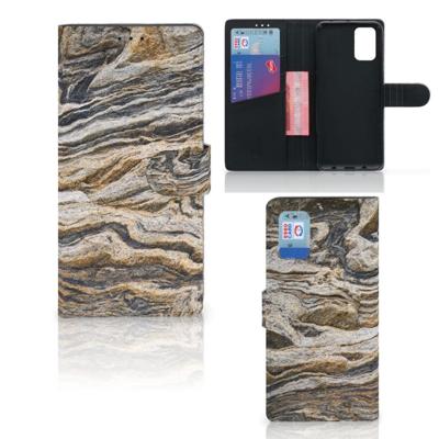 Samsung Galaxy A02s | M02s | Bookcase | Steen | Portemonnee hoesje