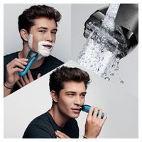 Braun Series 3 S3 ProSkin 3040s Elektrisch Scheerapparaat, Zwart/Blauw - Oplaadbaar Scheerapparaat - thumbnail