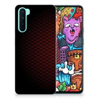 OnePlus Nord | TPU bumper | Geruit Rood