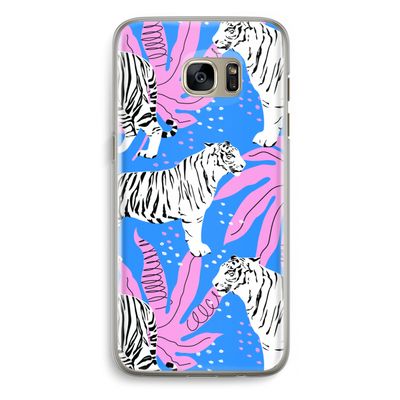 Tijger: Samsung Galaxy S7 Edge Transparant Hoesje