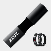 ZEUZ® Barbell Pad – Squat & Hip Thrust - Fitness – Halter Kussen & Nekbeschermer – Zwart - thumbnail