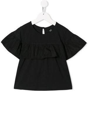 Andorine t-shirt à détails de volants - Noir