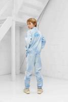 Lacoste Daniil Medvedev Trainingspak Kids Lichtblauw - Maat 140 - Kleur: Lichtblauw | Soccerfanshop