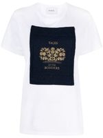 Barrie logo-patch cotton T-shirt - Blanc - thumbnail