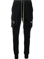 Rick Owens pantalon de jogging cargo à lien de resserrage - Noir