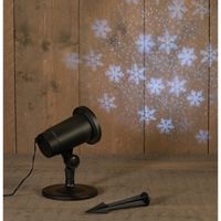 Tuin projector winter landschap sneeuw storm   -