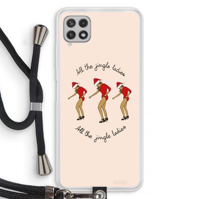 Jingle Ladies: Samsung Galaxy A22 4G Transparant Hoesje met koord