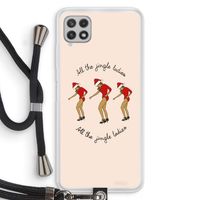 Jingle Ladies: Samsung Galaxy A22 4G Transparant Hoesje met koord
