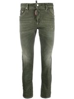 DSQUARED2 jean skinny à effet taches de peinture - Vert