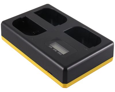 Triple Lader Canon LP-E6, LP-E6N en LP-E6NH - Laadt 3 accu's, ook tegelijkertijd