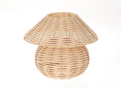 Lantaarn riet in lampvorm 26,5x22cm