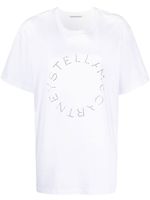 Stella McCartney t-shirt à logo orné de pierres - Blanc - thumbnail