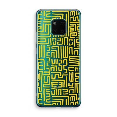 Majorelle Blue Print: Huawei Mate 20 Pro Transparant Hoesje
