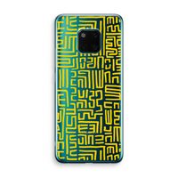 Majorelle Blue Print: Huawei Mate 20 Pro Transparant Hoesje Majorelle Blue Print: Huawei Mate 20 Pro Transparant Hoesje