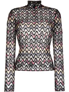 Missoni haut à motif zigzag - Noir