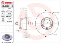 Remschijf BREMBO, Remschijftype: Massief, u.a. für VW - thumbnail