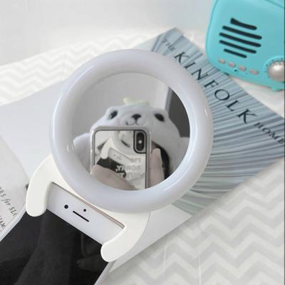 Mobiele telefoon vulling licht zelfontspanner Live licht handheld draagbaar anker licht (wit)