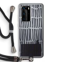 Moroccan stripes: Huawei P40 Pro Transparant Hoesje met koord
