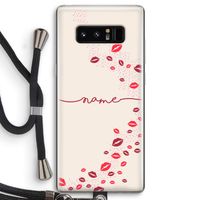 Kusjes: Samsung Galaxy Note 8 Transparant Hoesje met koord