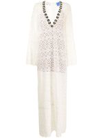 Macgraw robe longue Mythology en coton - Blanc