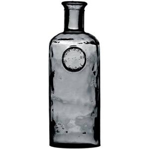 Natural Living Vaas Olive Bottle - smoke grijs - glas - D13 x H35 cm