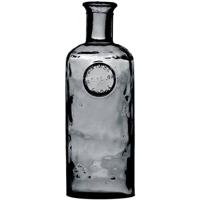 Natural Living Vaas Olive Bottle - smoke grijs - glas - D13 x H35 cm