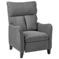 Beliani - ROYSTON - Fauteuil - Grijs - Stof