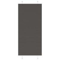 Pliss rolgordijn 85x200 cm stofbreedte 84,4 cm polyester zwart