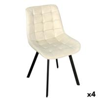 Stoel Versa RHODES Beige 55 x 82 x 51 cm (4 Stuks)