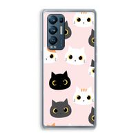 Katten: Oppo Find X3 Neo Transparant Hoesje Katten: Oppo Find X3 Neo Transparant Hoesje