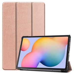 3-Vouw sleepcover hoes - Samsung Galaxy Tab S6 Lite - Rose Goud