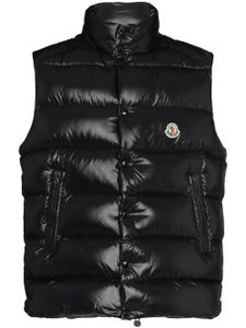 Moncler gilet matelassé Tibb à patch logo - Noir