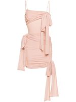 Blumarine robe courte à détail de nœud - Rose