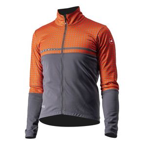 Castelli Finestre lange mouwen fietsjack vuurrood heren XXL