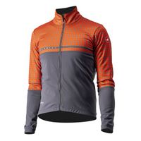 Castelli Finestre lange mouwen fietsjack vuurrood heren XXL - thumbnail