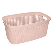 Storage Solutions wasmand - 35 liter - roze - 54 x 34 x 23 cm - Kunststof - Draagmand