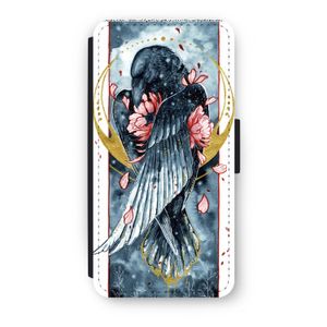 Golden Raven: iPhone 8 Plus Flip Hoesje