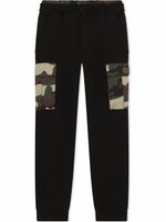 Dolce & Gabbana Kids pantalon de jogging à imprimé camouflage - Noir