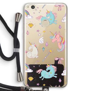 Fantasiewereld: Huawei Ascend P8 Lite (2017) Transparant Hoesje met koord