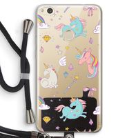 Fantasiewereld: Huawei Ascend P8 Lite (2017) Transparant Hoesje met koord