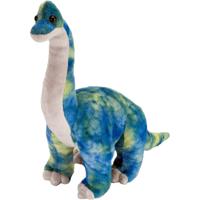 Wild Republic pluche blauwe Brachiosaurus dinosaurus knuffel - 25 cm - dino knuffels - thumbnail