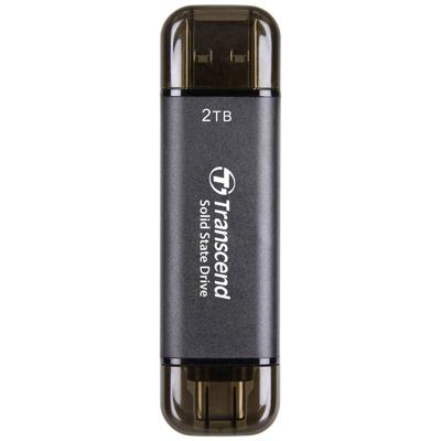Transcend ESD310C 2 TB Externe SSD harde schijf USB-A 3.2 Gen 2, USB-C Zwart TS2TESD310C