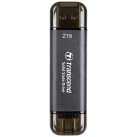 Transcend ESD310C 2 TB Externe SSD harde schijf USB-A 3.2 Gen 2, USB-C Zwart TS2TESD310C