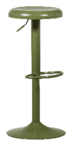 WOOOD Verstelbare Barkruk Isaac - Warm Groen (zithoogte 61-81cm)